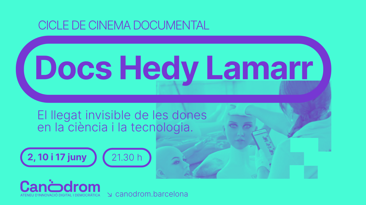 Presentem el Cicle de Cinema Docs Hedy Lamarr 2022